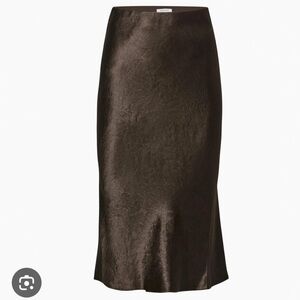 Aritzia Babaton Slip Satin Midi Skirt